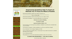 Desktop Screenshot of empowering-quotations.com